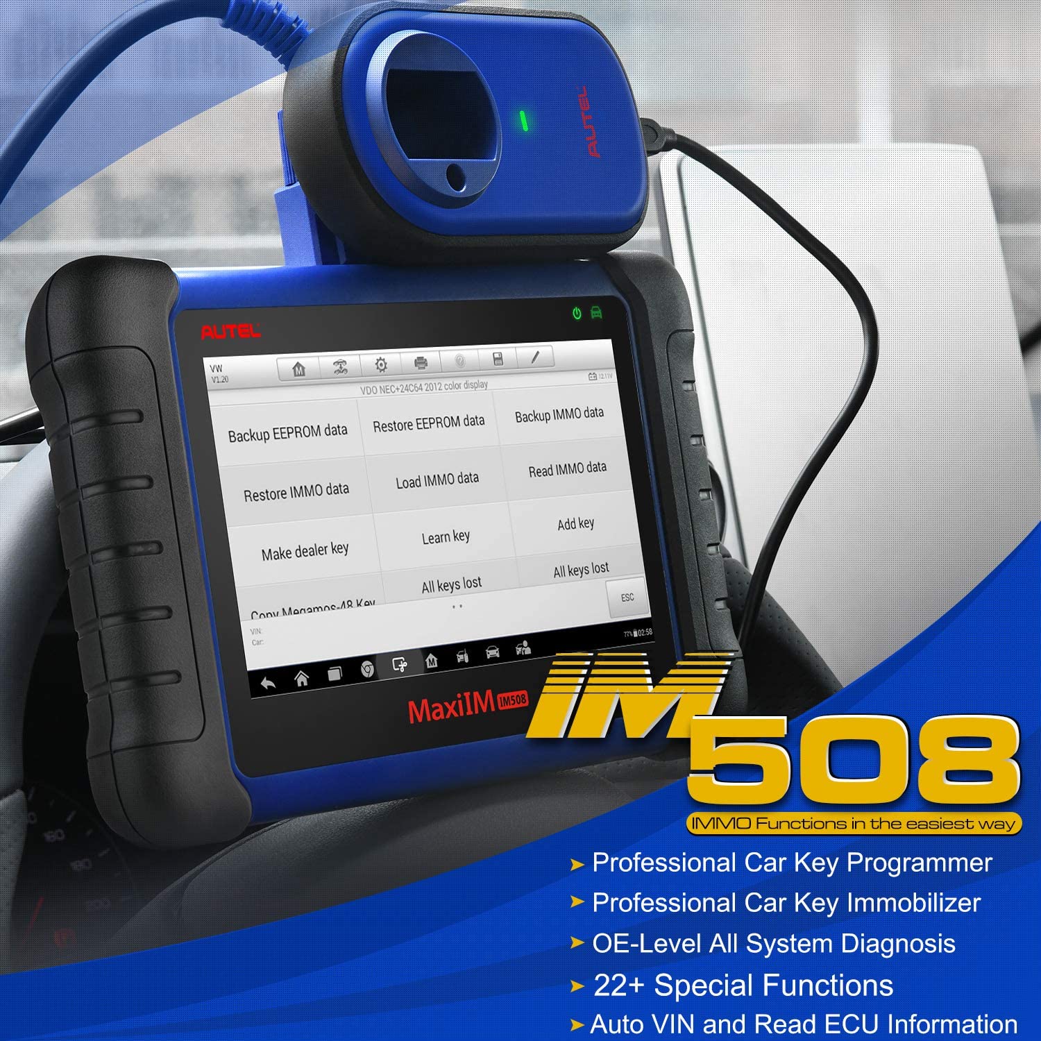 Autel MaxiIM IM508 Key Programming IMMO Tool OBD2 Diagnostic Scanner –