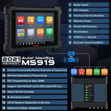 Autel MaxiSys MS919 Scanner: Same as Autel MaxiSys Ultra + Free MSOAK/BT506/MV480/MV460
