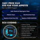 LAUNCH X431 PROS V 4.0 Bidirectional Key Coding OBD2 Scanner Car Diagnostic Tool